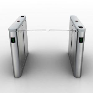 China Smart PLC Control 304 Stainless Steel Access Control Turnstile Gate Drop Arm Turnstile on sale