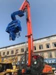 Hitachi ZX330 45T Excavator Mounted Pile Driver Frequency 3200rpm