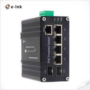 China Industrial PoE Powered Ethernet Switch 5 Port 10 100 1000T + 2 Port 100 1000X SFP wholesale