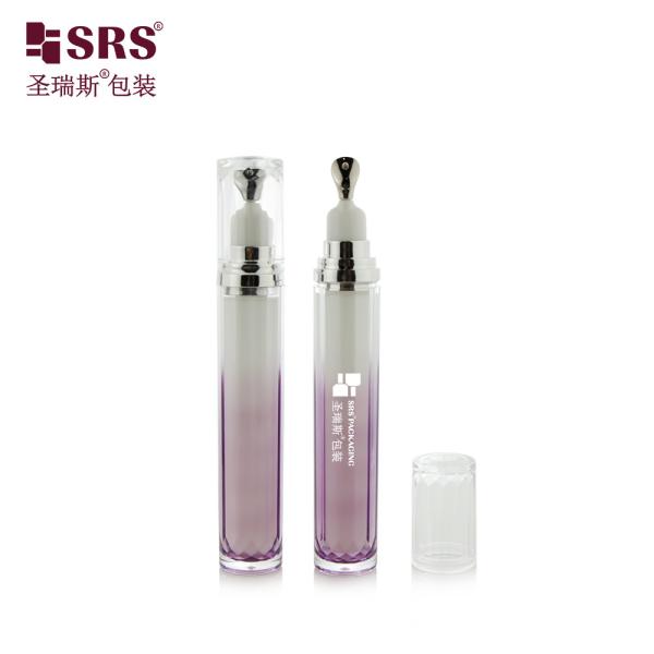 LR001-15ML Customization Painted Gradient Color Acrylic Double Wall Bottle With