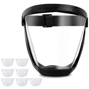 China Black Full Face Protective Face Shield Clear Anti Fog Face Shield High Definition wholesale