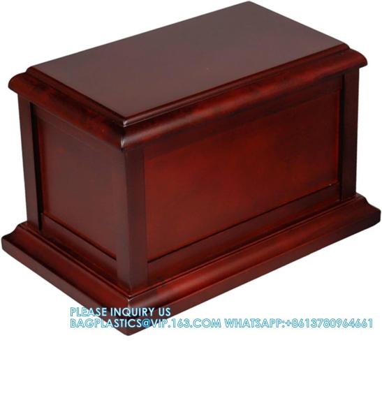 Cherry Solid Wooden Urns For Adult Male, Cremation Urns Eco-Friendly Wooden