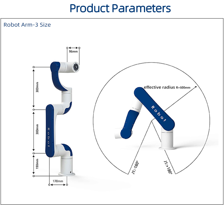 Collaborative Robotic Arm Industrial AI Intelligent Hands-Free Easy-to-Program Robot for Loading and Unloading