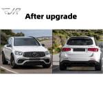 For X253 Mercedes Benz Glc Level Upgrade Glc63 Bumper Kit LED Headlights Led