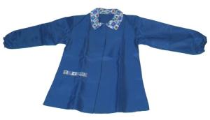 China High End Blue Long Sleeve Art Smock , Childrens Painting Overalls For Toddlers wholesale