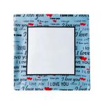 I Love You Polyester Sublimation Pillow Case For Sublimation Heat Transfer