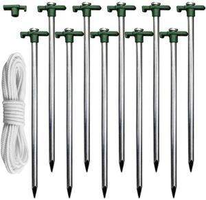 China Non Rust Galvanized Steel Pop Up Canopy Tent Stakes 10Pcs Pack wholesale