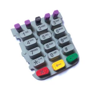 China Silicon Rubber Keypad For Verifone Vx520 POS Terminal With Silk Printing Logo wholesale