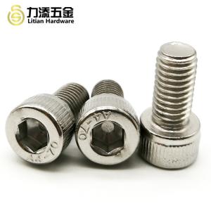 China SS304 Metal Screw Fasteners , M10 Socket Head Cap Screw Din 912 Grade A4-70 wholesale