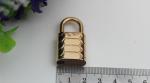 High Quality Light Gold Metal Bag Padlock Decorative Lock Without Keys