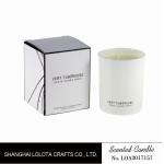 Living Room Natural Soy Candles , Decorative Scented Candles In The Light White
