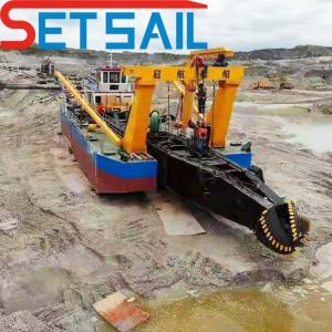 China 18 Inch Hydraulic Cutter Suction Sand Mining Dredger for Sand Output Distance 1500m wholesale