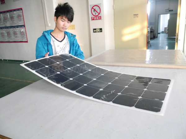 Hot selling 120W semi flexible solar panel A grade