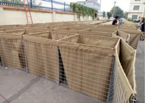 China ISO itary Defensive Bastion Barrier / Welded Gabion Box For 3-6mm Wire Diameter wholesale