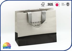 China 200gsm Specialty Paper Shopping Bags 2c Print With Wide Handles wholesale