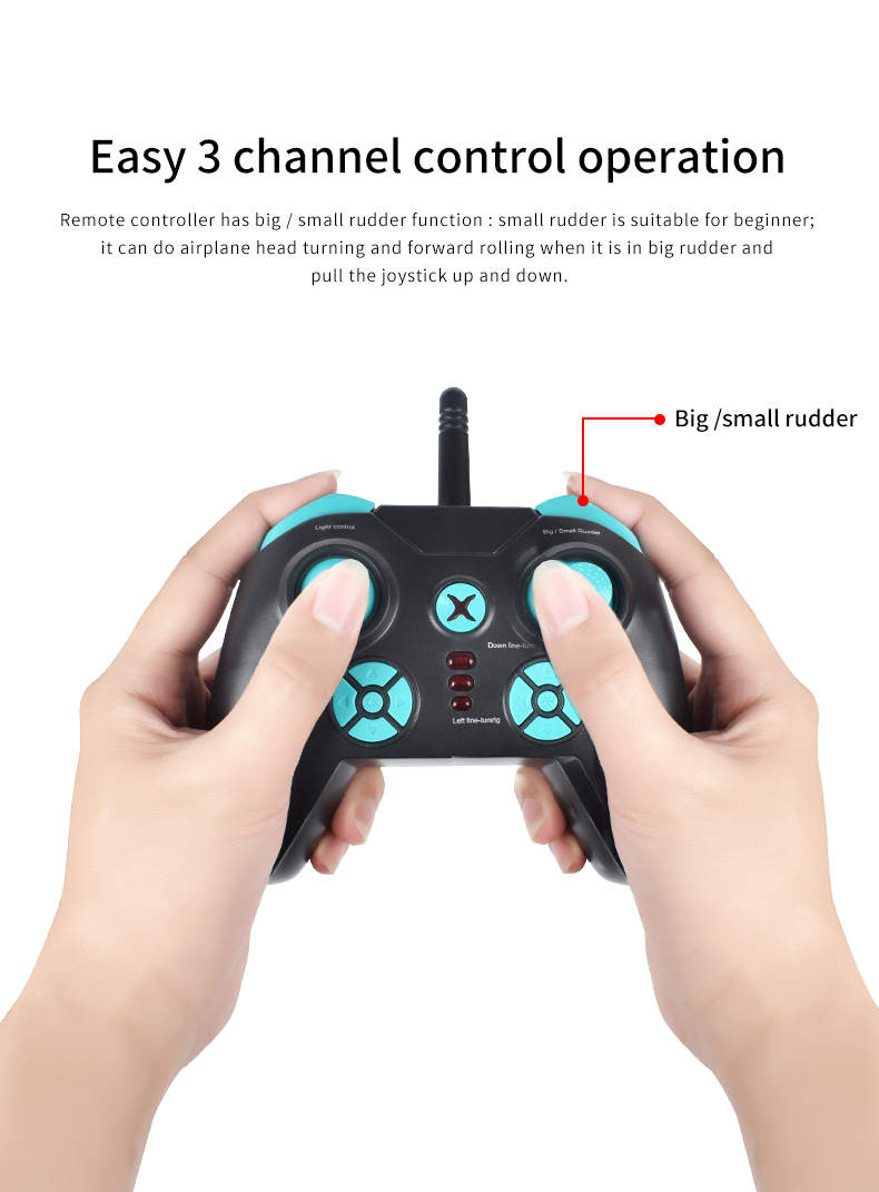 Simulated Remote Controlled Glider 2.4g Fixed Wing Aircraft Ready-to-Go Children's RC Electric Toy Three Passenger Plane