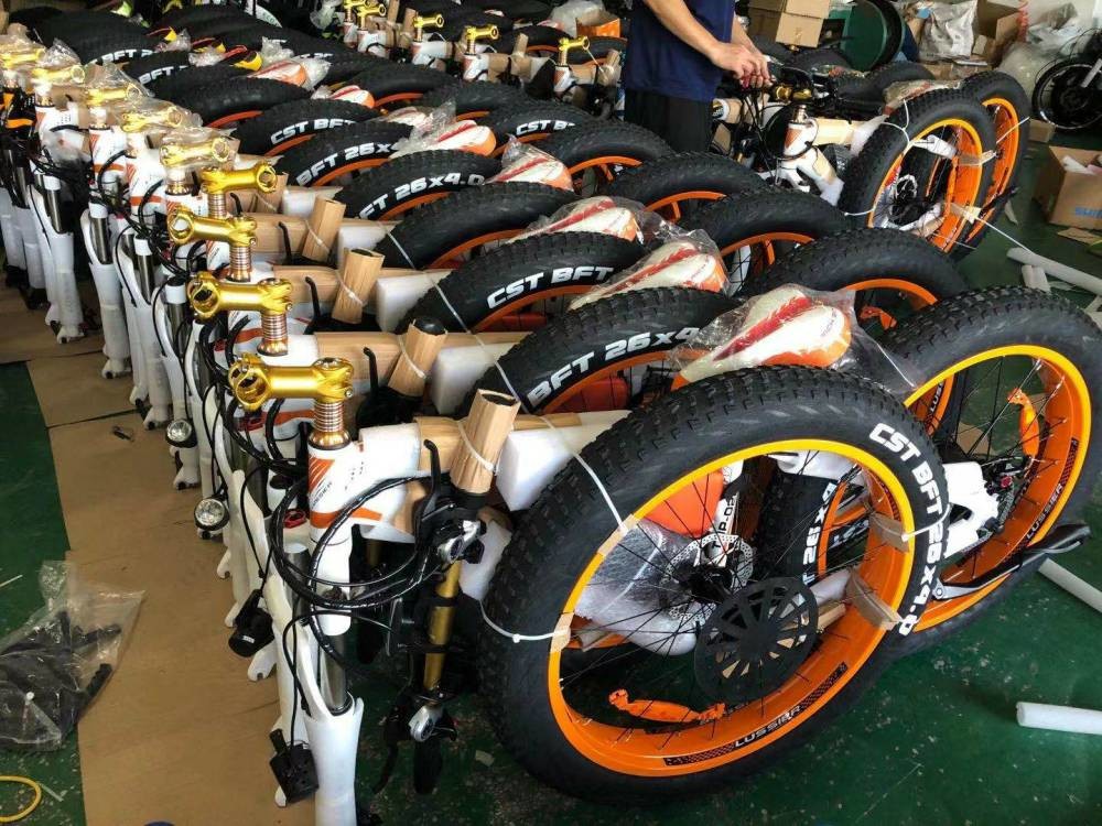 Lightweight Fat Tire Electric Bike Surly Frame 1000 Watt Brushless Motor 250w