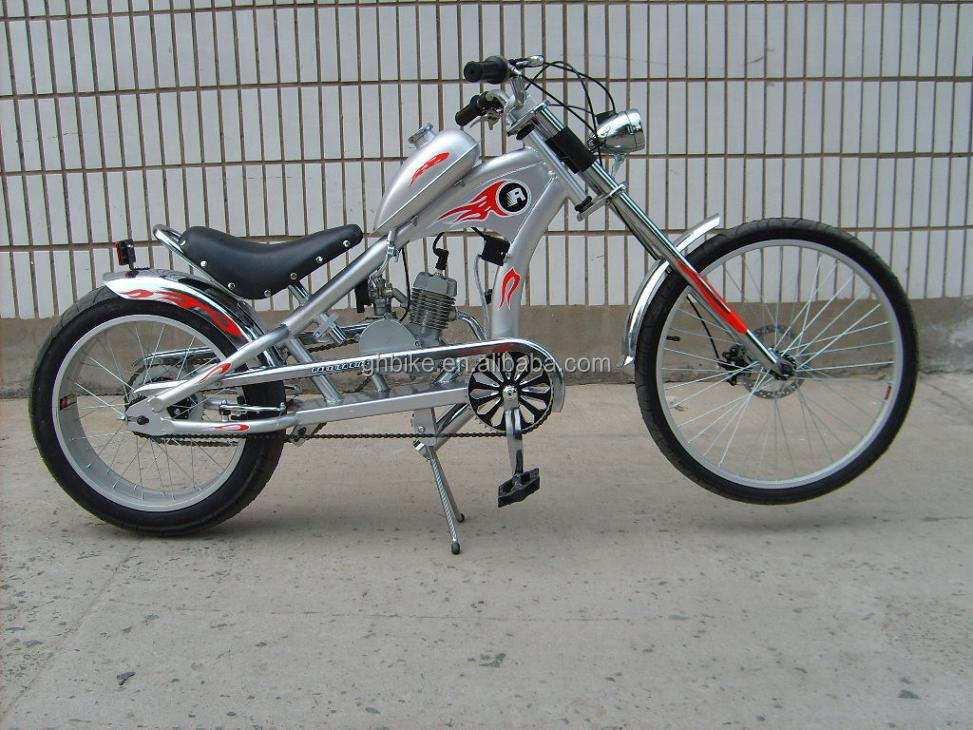 Gross Weight 38kg 24 Inch Chopper Bicycle with Single Speed Gears and Long Frame