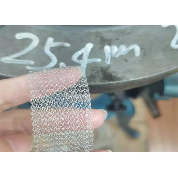 Multifunction Knitted Stainless Steel Wire Mesh 400mm Width 0.11mm
