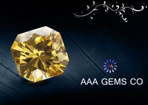 China Yellow / Green / Garnet Jewelry Moissanite Fancy Cutting Shap wholesale