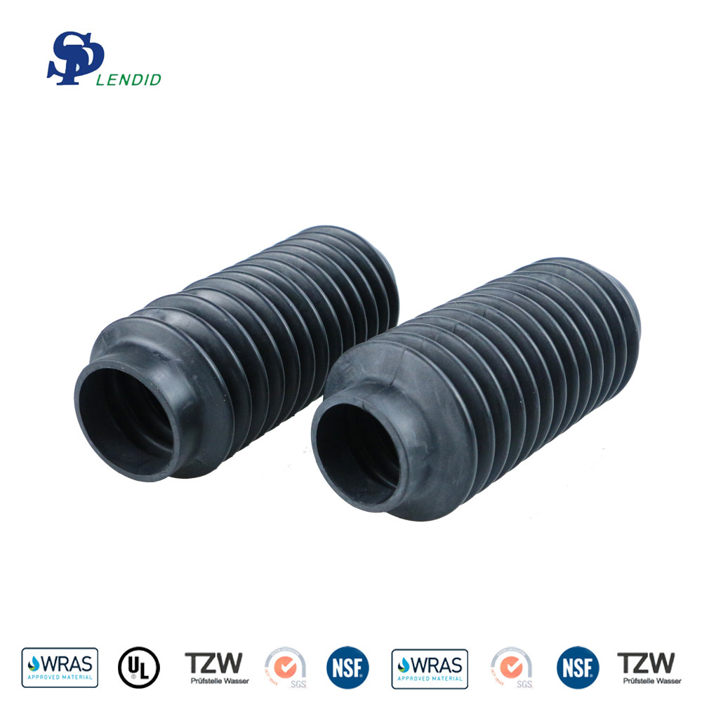 IATF 16949 Certification Custom Rubber Bellows Nice Elasticity Black Color Oil Resisting