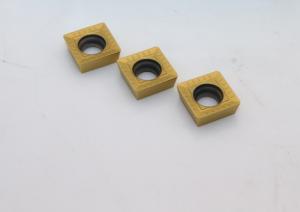 China Yellow Color Cnc Carbide Inserts High Hardness For General Milling SPMT120408 wholesale