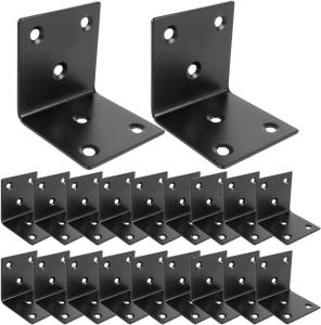 China Metal Steel Bracket Standard 90 Degree L Shaped Corner Brace for Wood Cabinets Shelves wholesale