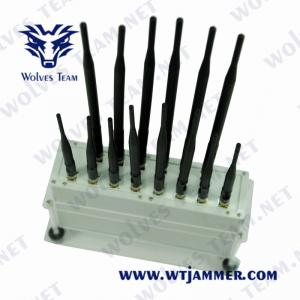 China Desktop 16 Bands Cell Phone Jammer Operating Temp -20℃ To 50℃ Mobile Phone Signal Jammer GSM 3G 4G 5G Signal Jammer wholesale