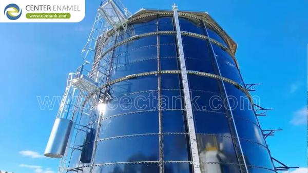 Center Enamel’s 1000m³ Glass-Fused-to-Steel Tank with Aluminum Dome Roof for Raw