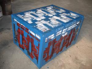 China High Cr White Iron Wear-resistant Castings Liners Packaged by Steel Pallet on sale
