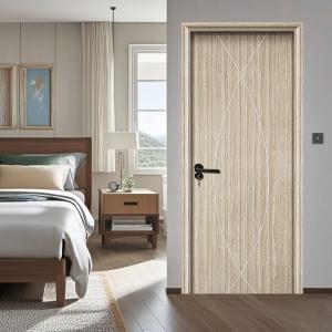 China Modern WPC Hollow Door 2400mm Height With Hollow Design wholesale