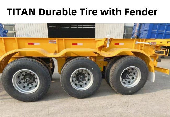 TITAN 3 Axle 40Ft Skeleton Trailer for Sale