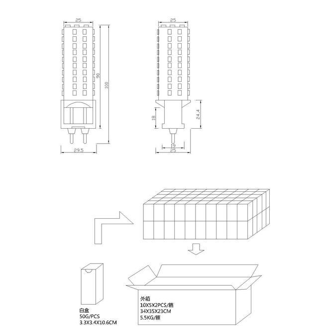 hgih quality G12 led bulb light 10W 15W G12 led lamp G12 led corn light replace 35W Metal halide lamp AC85-265V