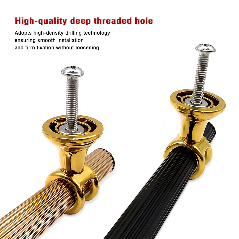 Multi Size Hole Space Cabinet Bar Handle Textured Aluminum Drawer Pull for Closet Dresser Storage Cabinet