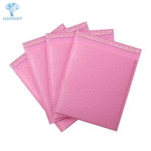 China 6*9inch Pink Bubble Wrap Envelopes Biodegradable Courier Bags wholesale