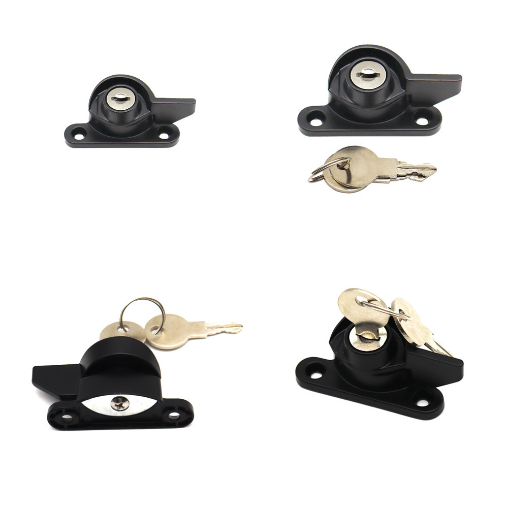 Side Changeable Aluminum Sliding Window Safety Lock Crescent Lock With Key