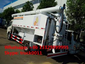 China customized farm-oriented poultry feed truck with hydraulic discharging for sale, factory sale hydraulic 12m3 feed truck wholesale