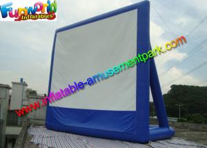 China 11 x 10 Dark Blue Inflatable Movie Screen , Inflatable Projector Screens / Theater on sale