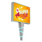 Easy installation 8000nits IP65 p6 steel outdoor led digital billboard