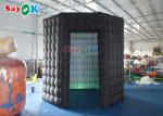 Black PVC Coated Blow Up Photo Booth 360 Photo Booth Enclosure
