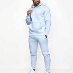 Custom Fitness Sports Jogging Hoodies and Sweatpants Sets Cotton Solid Training