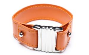 China Leather Bracelet, Stainless Steel Clasp, 8 Inches wholesale