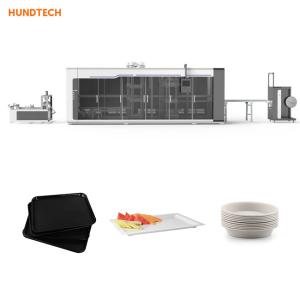 China Thermoforming Multi Servo Disposable Plate Making Machine For Canteen Restaurant wholesale