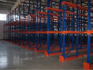 China Metal double side Drive In Pallet Racking for cold store , pallet Shelving Racks on sale