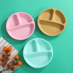 China Silicone Kids Tableware Plate With Suction Cup Dinnerware Type Plate Production wholesale