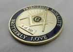 Gold Plating Metal Zinc Alloy, Iron, Brass Laser Engraved Personalized Coins / A