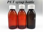 100ml 120ml Amber plastic syrup Bottles Pharmaceutical Pet Round Medicine Cough