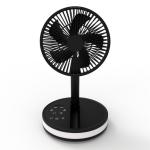 HEBRONFAN Pedestal Table Fan Rechargeable Mini Desktop Fan Portable Adjustable