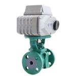 Anti Corrosive Fluorine Electric Ball Valve Wear Proof High Temperature