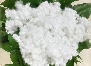 China Recycled Hollow Conjugated Siliconized Polyester Fiber HCS 7D / 15D 64mm For Filling wholesale